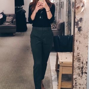 Olive green dressy pants